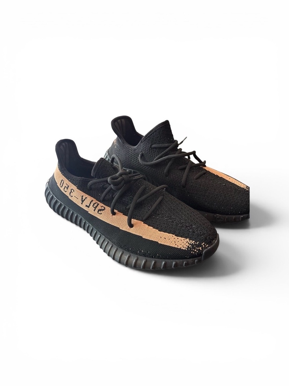Yeezy Boost 350 V2 Black with Tan Stripe